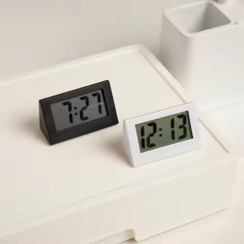 Mini Clock Simple Electronic Clock Bedside Clock Car Clock Student Clock Portable Desk Clock Digital