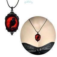 SHFY Steampunks Gothic Necklace Black Bird Crow Choker Animal Jewelry Gothic Necklace