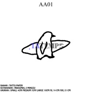 TATMPO temporary tattoo - ANIMAL ABSURD/ PENGUIN/FROG/CAT
