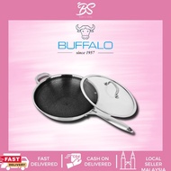 BUFFALO TOROS SUS 304 32CM HONEY COMB WOK 牛头牌长柄32cm平底蜂巢锅不粘锅304不锈钢 BS BAKERY SHOP