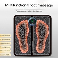 Electric EMS Foot Massager USB Charging Pulse Foot Acupoint Massage Pad Mini Cervical Massager Foot 