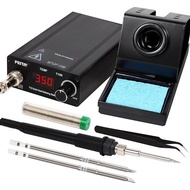 Feita T12 Alat Kit Stasiun Besi Solder Elektronik dengan 3 Ujung Besi Solder 1 Dudukan Kawat Solder 