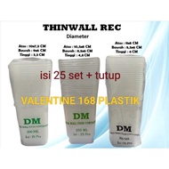 THINWALL DM 200ML 250ML 300ML REC SQUARE BOX/ FORD CONTAINER CONTENTS 25 SETS