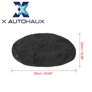 X AUTOHAUX Motorcycle Rain Seat Cover Universal Flexible Waterproof Saddle Seat Protector Cover Blac