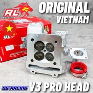 ORIGINAL RED LEO SUPER HEAD V3 PRO CNC PORT Y15 LC135/ RED LEO V3 Super Head 19/22 20/23 22/25 27/30