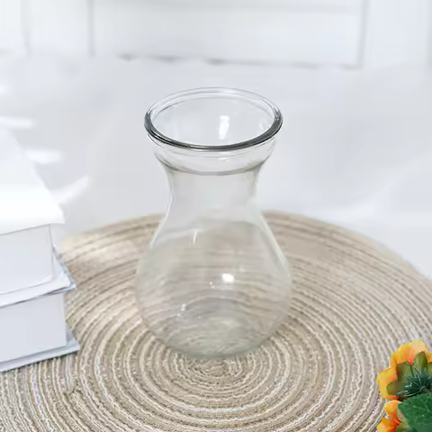 1PC 13.5CM(H) Hyacinth Glass Vase Home Hotel Shop Art Deco Display Florist DIY Accessories Boutique