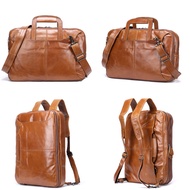 Leather Bag for Men Luxury Laptop Bag Suitcase Side Bags Executive Briefcase Man Mens Handbag Brand