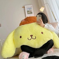 Sanrio หมอนนิ่มรูปสุนัขตุ๊กตาของเล่นยัดไส้ Pom Pom Purinตุ๊กตาปอมปูรินสำหรับตกแต่งห้องน่ารักตุ๊กตายั