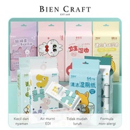 BIEN Mini Wet Tissue Wet Tissue 8 Pack Cute Wet Tissue Mini Wet Wipes 8 pack