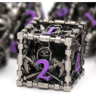 Hollow Dice trpg Angel Death Metal Dice 3D Dragon Blood Spot Dice DND