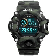 Watches Men Digital Watch White SMAEL Sport Watch 50M Waterproof Auto Date Mens Watch Digital Milita