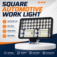 LED Work Light Squared Spotlight White Flood Light Ultra Bright 8 Inch 84 LED  For Off Road Truck SU