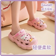 Sanrio HelloKitty HelloKitty Hello Kitty Cinnamon Dog Kuromi Adult Hole Shoes Garden Shoes Outdoor B