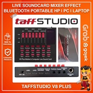 Taffware / Taffstudio Soundcard Bluetooth V8s / V8u Live Mixer External Audio Portable Microphone