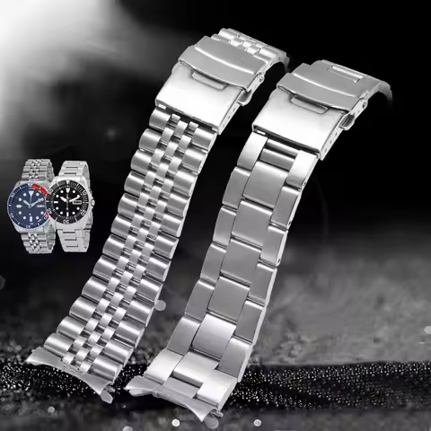 20mm 22mm Solid Strap For Seiko Skx007/Skx009 SRPD63K1 Band Men's Sport Strap Srpd Jubilee Curved En