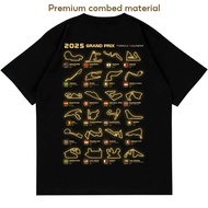 Versatile F169 F1 MAP CALENDAR T-SHIRT 2026 | T-SHIRT FORMULA 1 RACING NEW UPDATE | PREMIUM COMBED |