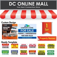 Property Banner Bunting Printing - Ready Template