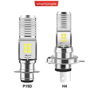 SMARTSIMPLE 1Pc P15D H4 LED Motorcycle Headlight Moto Bulbs For MotorBike Scooter ATV HeadLamp 9V-85