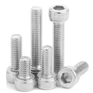 20pcs M3 M4 M5 6/10/16/20/25/30/40mm DIN912 A2-70 304 Stainless Steel Hexagon Socket Head Cap Screws Hex Cylindrical head Bolts  Metric Screws( not inch screws)