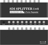 SDI Splitter 1x8 Supports SD-SDI, HD-SDI, 3G-SDI(1 Input and 8 outputs) SDI Video Splitter Box Distr