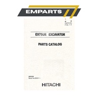 (Photcopy Type) HITACHI Excavator EX75UR Parts Catalog Book Manual