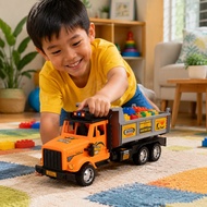 Spot Goods~1pc Large Size Toy Truck Backhoe Truck Vehicle Toy Car Construction Fun For Kids