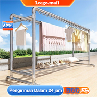 Jemuran Baju Stainless Kuat Besar Jemuran Baju Besi Gantungan Baju Berdiri Besar 220*80*160cm