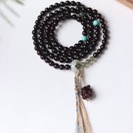 Bracelet Wooden Bracelet Matching Bracelet Crafts Small Leaf Red Sandalwood Men Women Style Nine-Tai