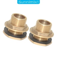 [Sunnimix1] 2Pcs Water Tank Hose Connector Tap Fittings Cistern Hose Adapter 26.5mm