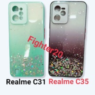 Realme C31 Realme C35 Casing Glitter Beautiful New Type Realme C31 Realme C35 Bling Bling Luxury Lat