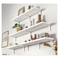 Floating Wall Shelf DIY Wall Shelf Rack Rak dinding Home Living Room 40/60/80/100CM Rak buku Rak
