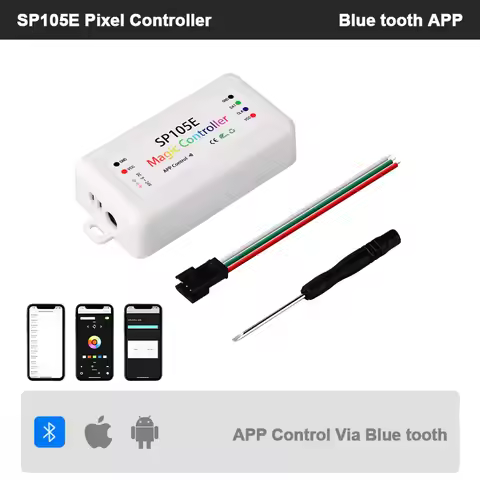 WS2812B Led Strip Light Controller SP105E SP601E RGB Controller Blue tooth Music RF Remote WS2811 SK