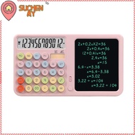 SUCHENMY  Calculator, 12-Digit Dual Power Supply Scientific Calculator, With LCD Writing Board Stand
