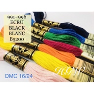 DMC 16/24 Embroidery Threads Benang Sulam DMC Cross Stitch 1Pcs