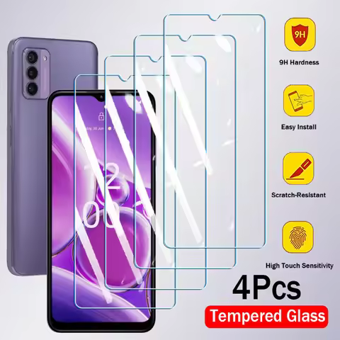 4Pcs Tempered Glass For Nokia Phone G42 G310 G60 G22 G21 G50 G300 G400 G100 G20 G11 G10 Screen Prote