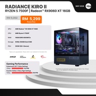 IDEALTECH RADIANCE KIRO II AMD GAMING PC ( AMD RYZEN 5 / AMD RX9060 XT 16GB / 16GB RAM / 500GB SSD )
