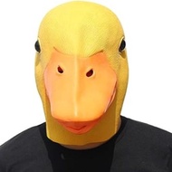 Latex Duck Mask Halloween Goose Head Cover Animal Mask cosplay Props Little Yellow Duck Ball Mask 3d