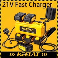 KEELAT 21V Fast Charger for MT/DY BatteryElectric drill pistol wrench lithium battery charger chargi