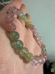 碧璽 碧茜手串 粉嫩冰淇淋