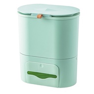 Large-Capacity Sliding Wall-Mounted Trash Can with Lid, Kitchen Cabinet Door Hanging, Recycling Station