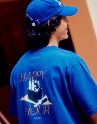 [MOO 3/23] Happy Hour T-Shirt เสื้อยืดผู้ชาย แขนสั้น คอกลม พิมพ์ลายกราฟฟิค Happy Hour