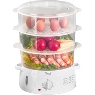 Rosewill Electric Food Steamer with 3 Tiers BPA-Free Stackable, Dishwasher Safe Baskets, 800W with f
