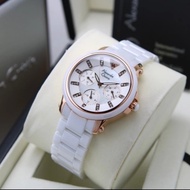 ALEXANDRE CHRISTIE ORIGINAL AC2375 AC 2375 WHITE ROSEGOLD CERAMIC