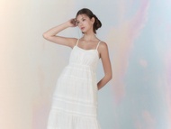 KEILY EYELET DRESSIN WHITE