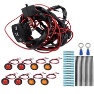 CJ7F รถจักรยานยนต์ Universal Rocker สวิตช์ไฟเลี้ยวชุด Horn Flasher Relay Kit สำหรับ Sxs Utv Atv Dirt
