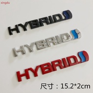 HYBRID car emblem, hybrid car emblem, metal sticker, and rear sticker are suitable for cars