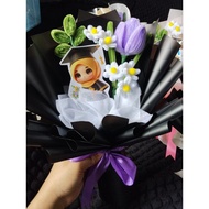 Bouquet Bunga Kawat Bulu konvo