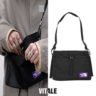 ―― Spot THE NORTH FACE Purple Mark His Shoulder Bag NORTH FACE ทั้งชายและหญิงกระเป๋ากระเป๋าผ้าใบขนาดเล็ก