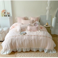 🔥🔥 Readystock Kelantan 🔥🔥 Cadar Ropol Pengantin Cadar Pengantin Cadar Ropol Cotton Bunga Tampal Set 