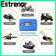 ESTRENAR Engine Hour Meter, Digital Display LCD Screen Inductive Hour Meter, Easy Installation Vibra